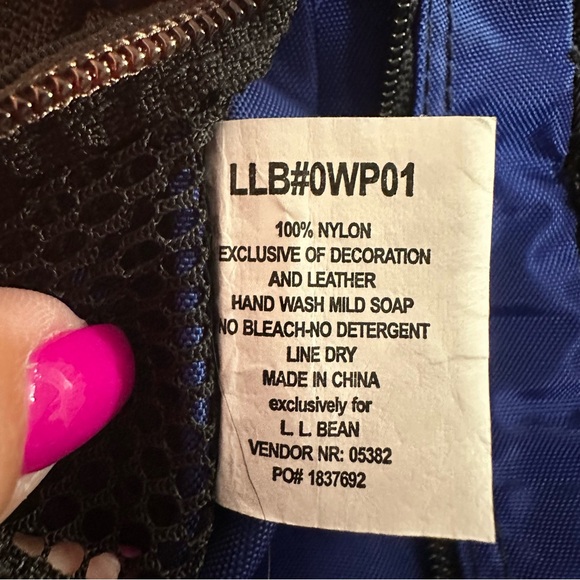 L.L. Bean Medium Personal Organizer Toiletry Bag in Royal Blue‎ EUC - Picture 6 of 11